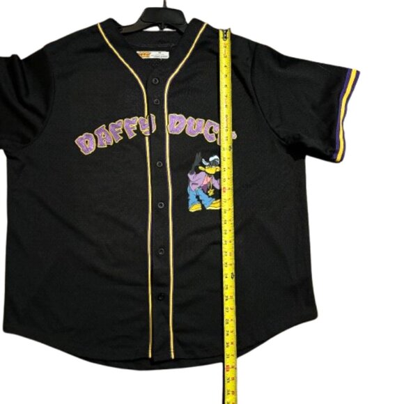 NWOT Men's Looney Tunes Daffy Freeze Max Hip Hop Button Up Baseball Jersey SZ 3X - Picture 15 of 16